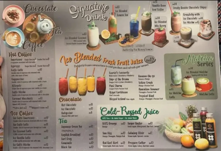 Bubblebee Menu