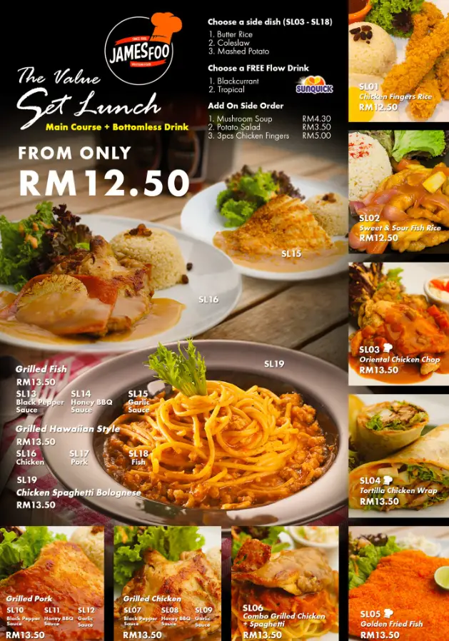 James Foo Menu Malaysia