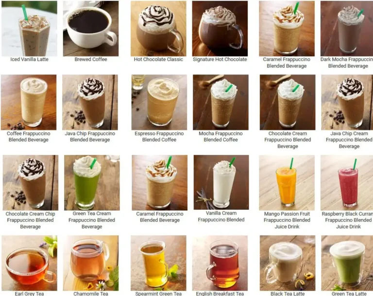 Starbucks Menu