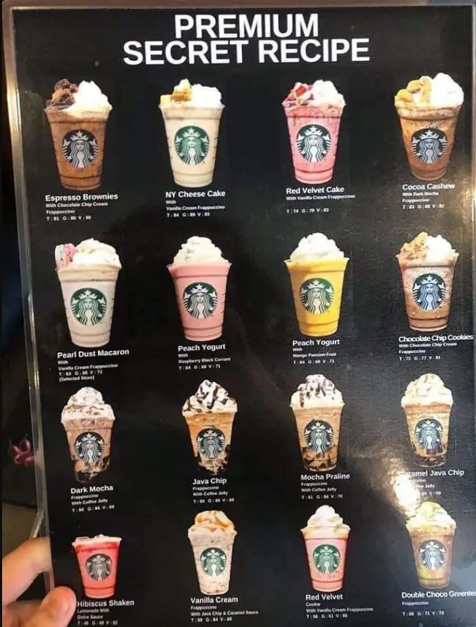 Starbucks Malaysia Menu