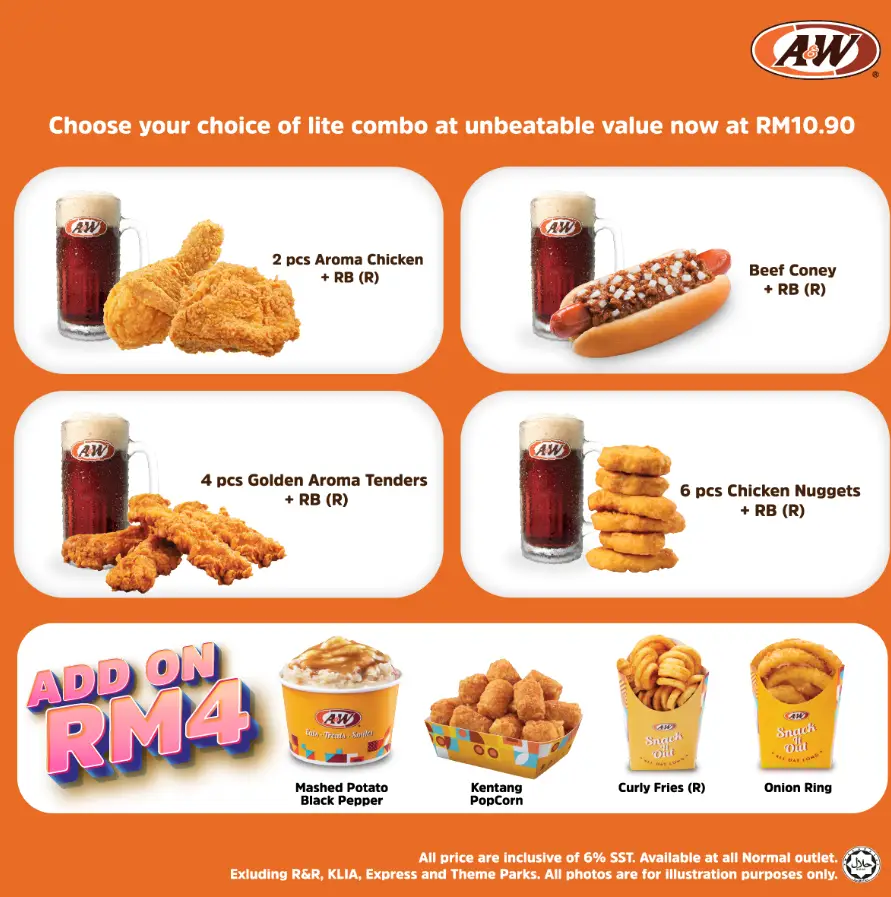 A&W Menu Malaysia