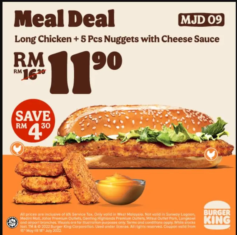 Burger King Menu Malaysia