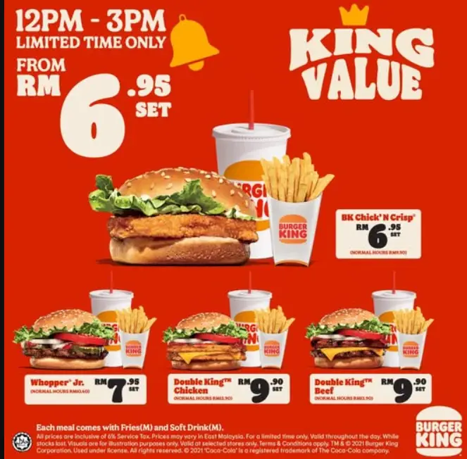 Burger King Menu