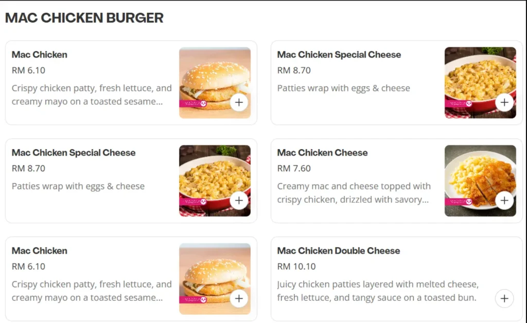 CEO Burger Menu Malaysia