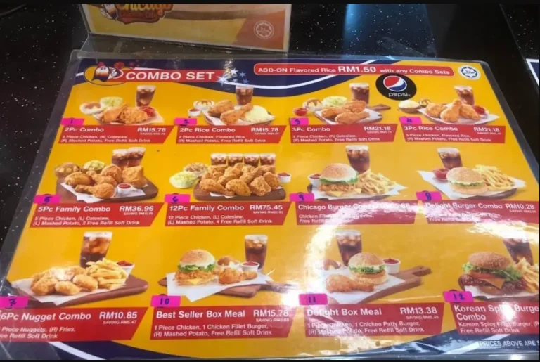 Chicago Chicken City Menu