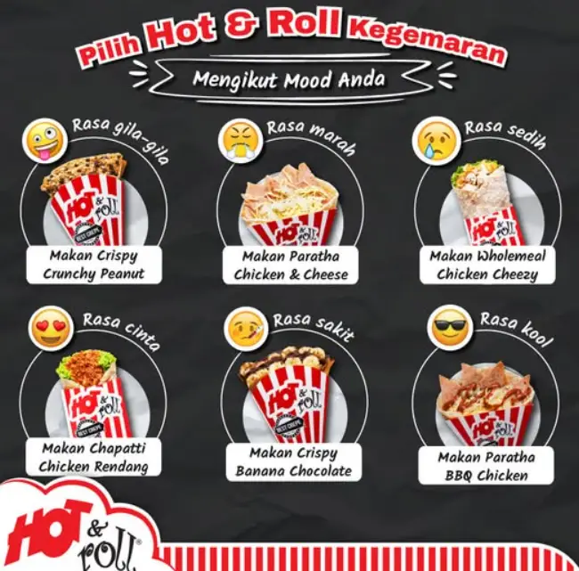 Hot & Roll Menu Malaysia Prices 2025