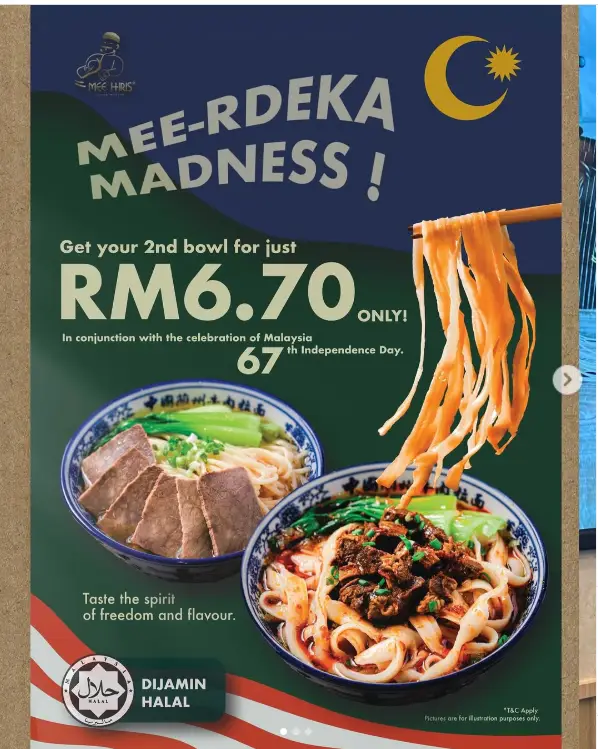 Mee Hiris China Muslim Menu