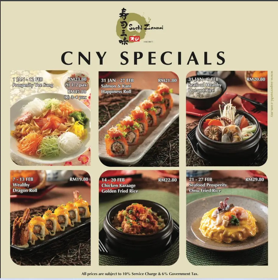 Sushi Zanmai Menu Malaysia